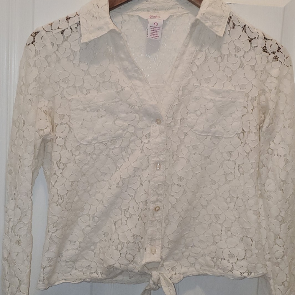 🟢Women's lace button down shirt🟢
